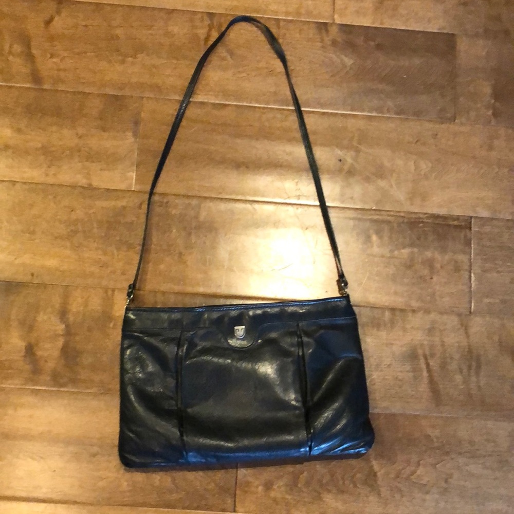 Vintage Leather Karnig Mann Handbag Made in Canada 1980s